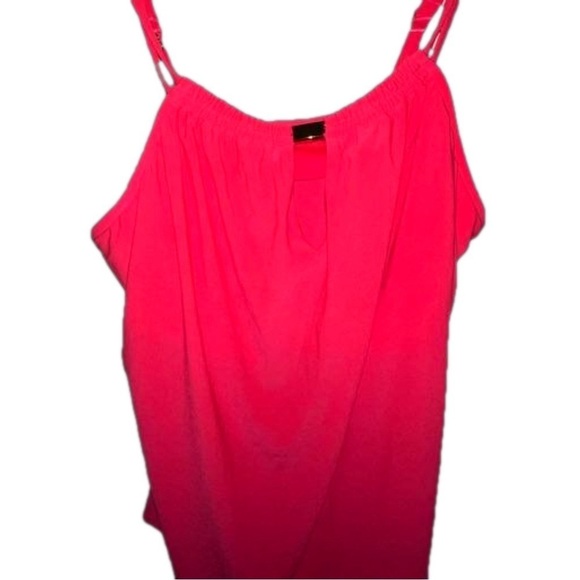 NWT Women's High Neck Keyhole Tankini Top | Aqua Green | Large - Picture 4 of 7